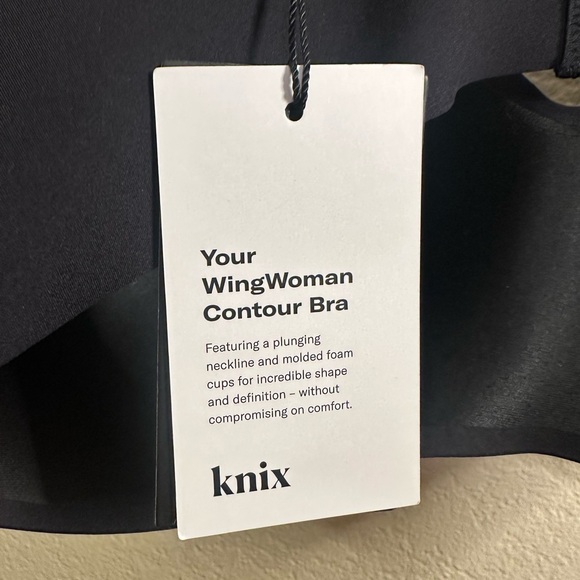 NWT Knix WingWoman Contour Bra Black Wireless Size 8/40DD - Picture 5 of 6